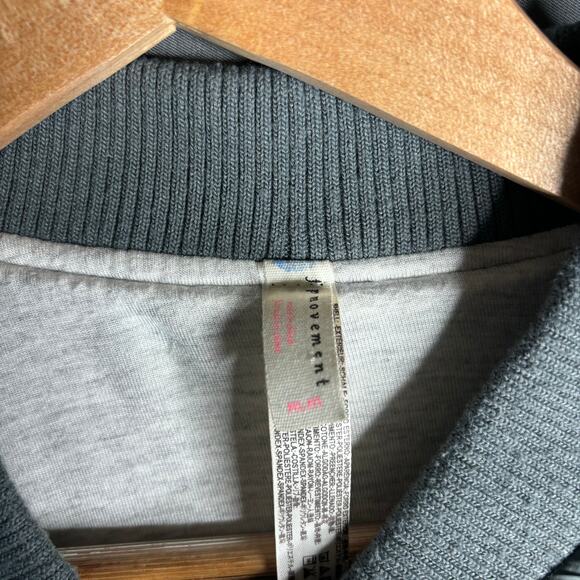 Free People Quilted Bomber Jacket Gray Size M - Picture 3 of 3